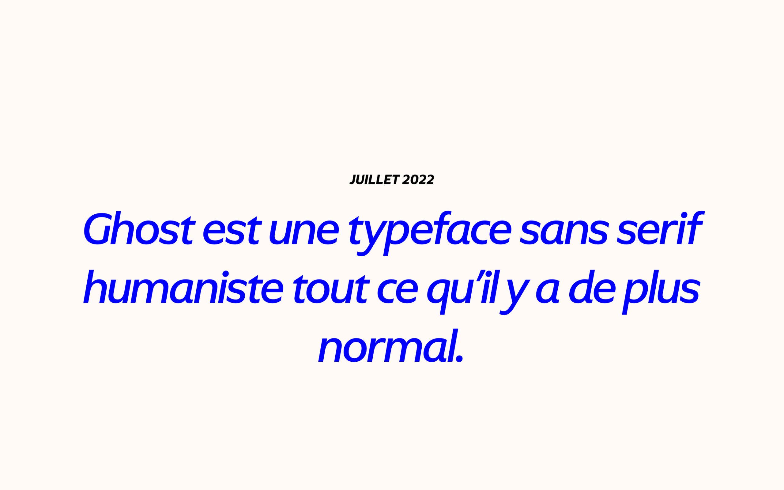 Présentation police d'écriture