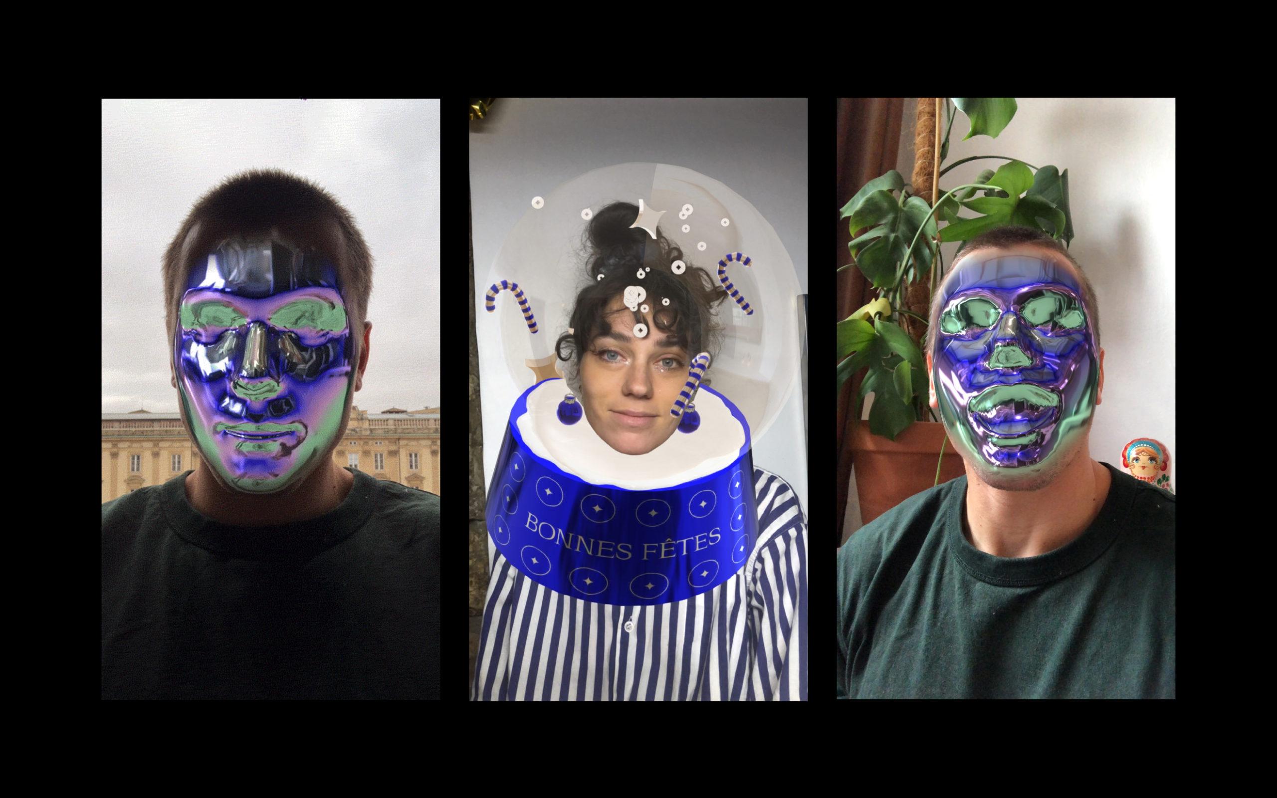 Trois images de filtres 3D