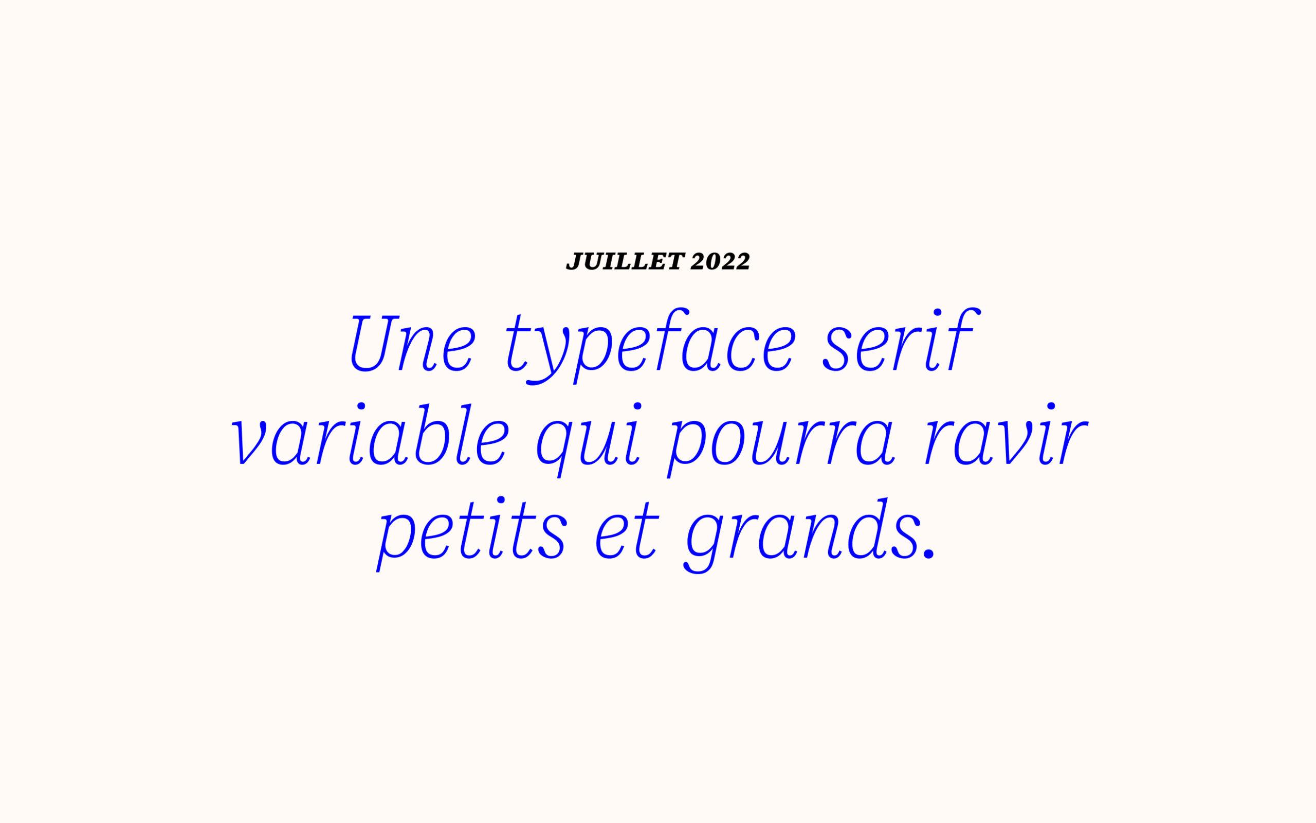 Présentation police d'écriture